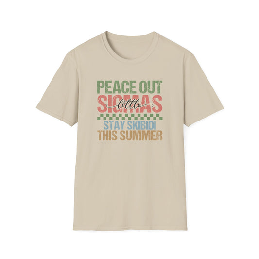 Peace Out Teacher Shirt – Funny Last Day of School Tee – Stay Skibidi This Summer – End of Year Teacher Gift