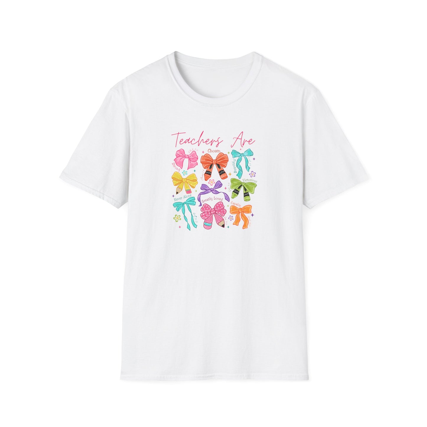 Teacher Life T-Shirt – Colorful Hair Bow Teacher Mom Gift