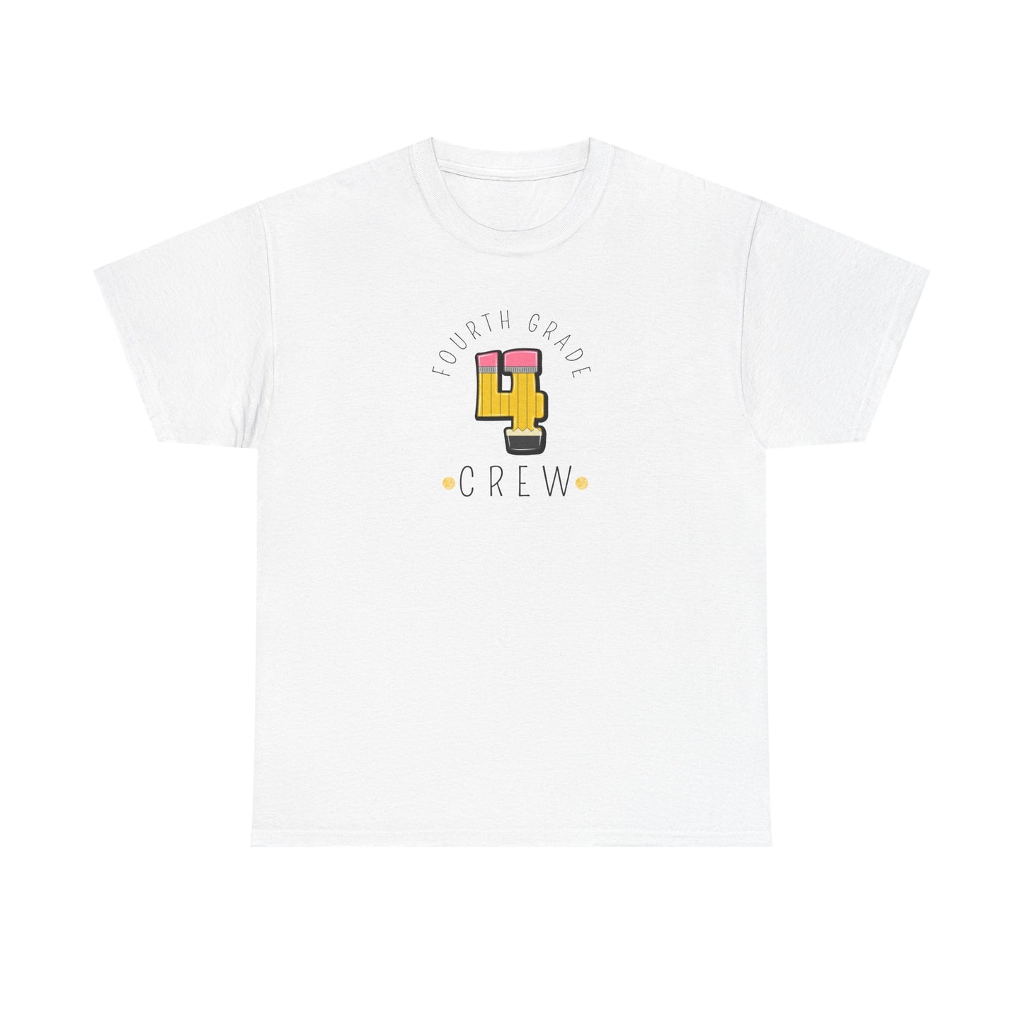 Fourth Grade Crew T-Shirt - Cute Back-to-School Tee - Teacher Team Tee -