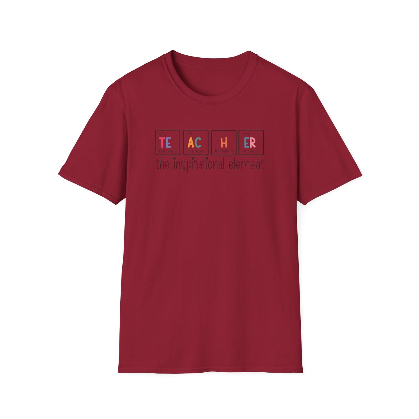 Teacher Periodic Table Shirt | Teacher The Inspirational Element Graphic Tee | Science Teacher Gift