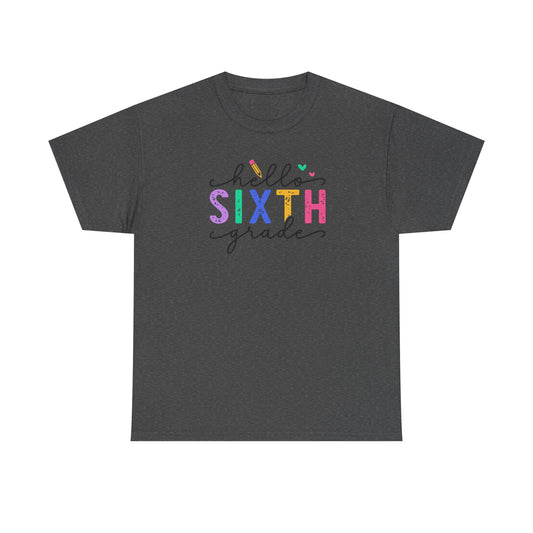 Sixth Grade Teacher T-Shirt - Cute Back-to-School Tee - Teacher Team Tee