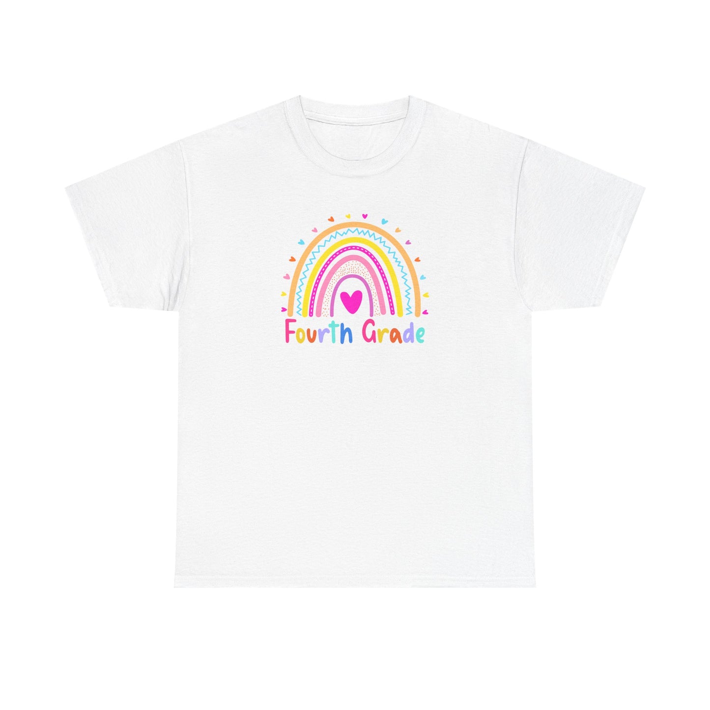 Fourth Grade Rainbow T-Shirt — Perfect for Classroom Fun