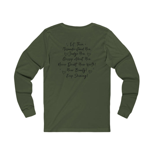 Let Them Long Sleeve Tee — Inspirational 'Let Them' Message Shirt