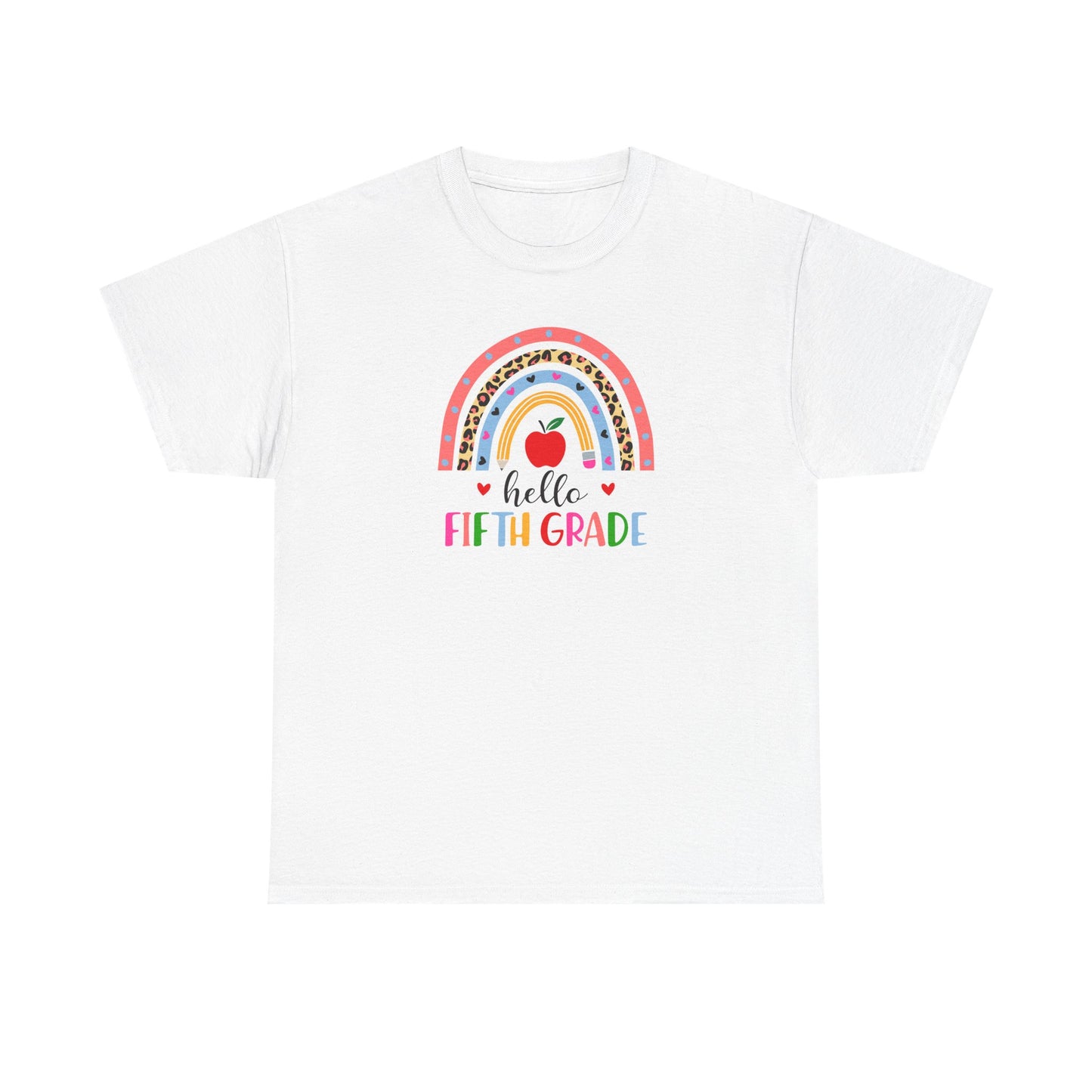 Fifth Grade Rainbow Team T-Shirt - Perfect for Teacher Teams