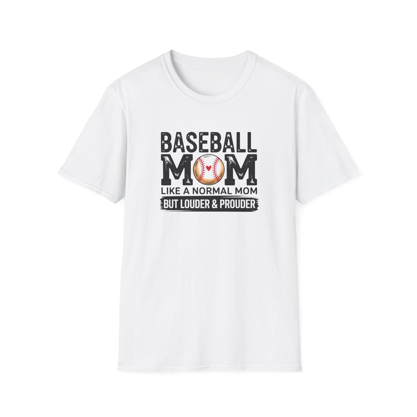 Baseball Mom Shirt – Loud & Proud Baseball Mom Graphic Tee, Funny Sports Mom Game Day Shirt, Baseball Season Fan Apparel