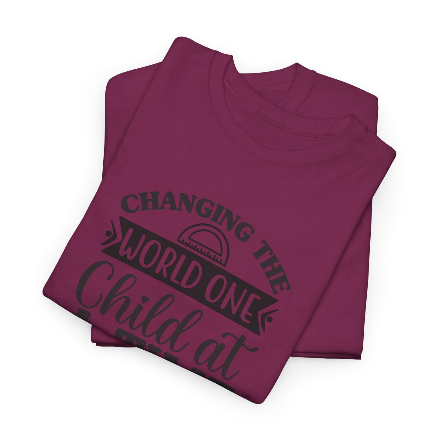 Changing The World One Child At A Time Shirt | Inspirational Teacher T-Shirt | Teacher Appreciation Gift | Back To School Teacher Tee