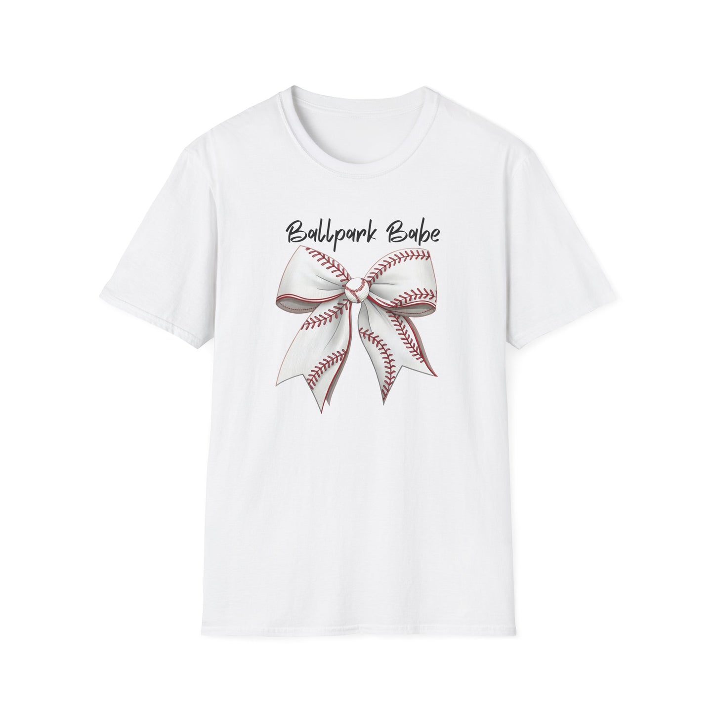 Baseball Babe Bow Graphic – Cute Baseball Stitch Bow Design