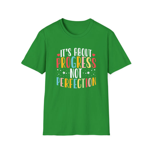 Progress Not Perfection T-Shirt — Teacher State Testing T-Shirt - Motivational Inspirational Tee