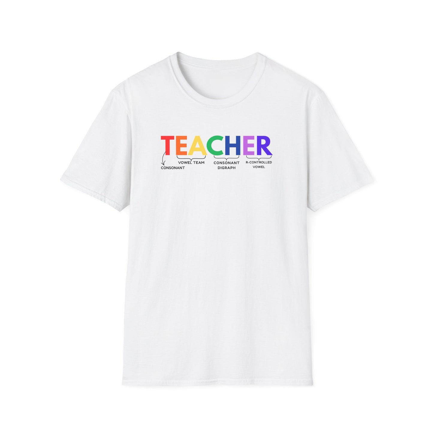 "TEACHER" Phonics Word Segmentation Shirt – Spelling Rules Edition