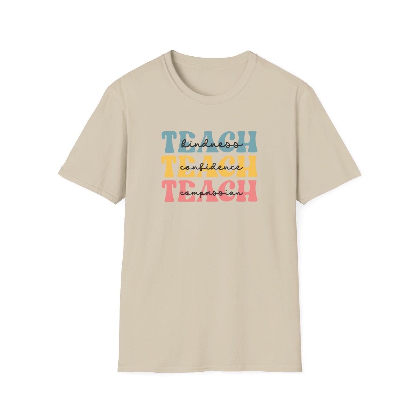Teach Retro Stack T-Shirt — Vintage Teacher Appreciation Tee