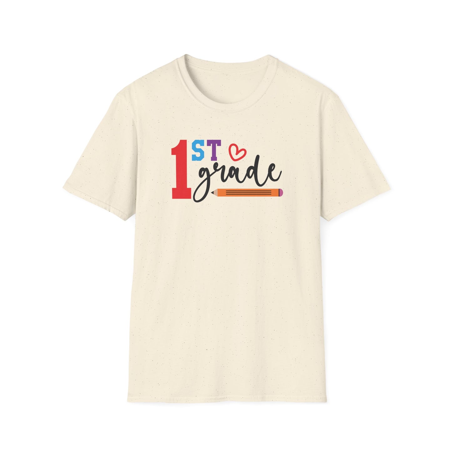 1st Grade Teacher Shirt | Back to School Teacher Tee | First Grade Graphic T-Shirt | Cute Classroom Shirt | Gildan 64000 Softstyle Tee