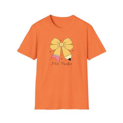 Personalized Pencil Bow Tee