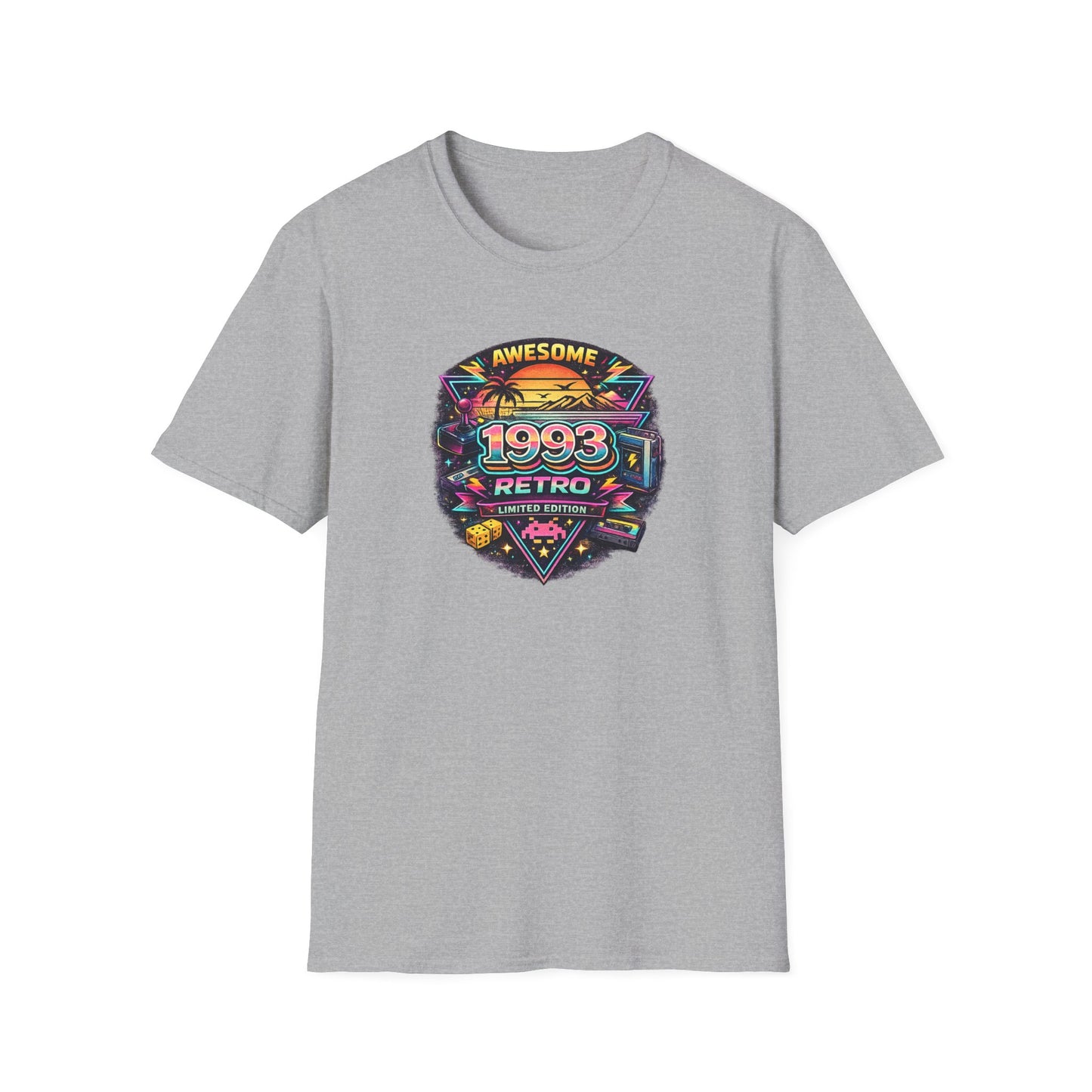 Vintage 1993 Retro Shirt – 90s Nostalgia Graphic Tee | Retro Gamer Aesthetic T-Shirt