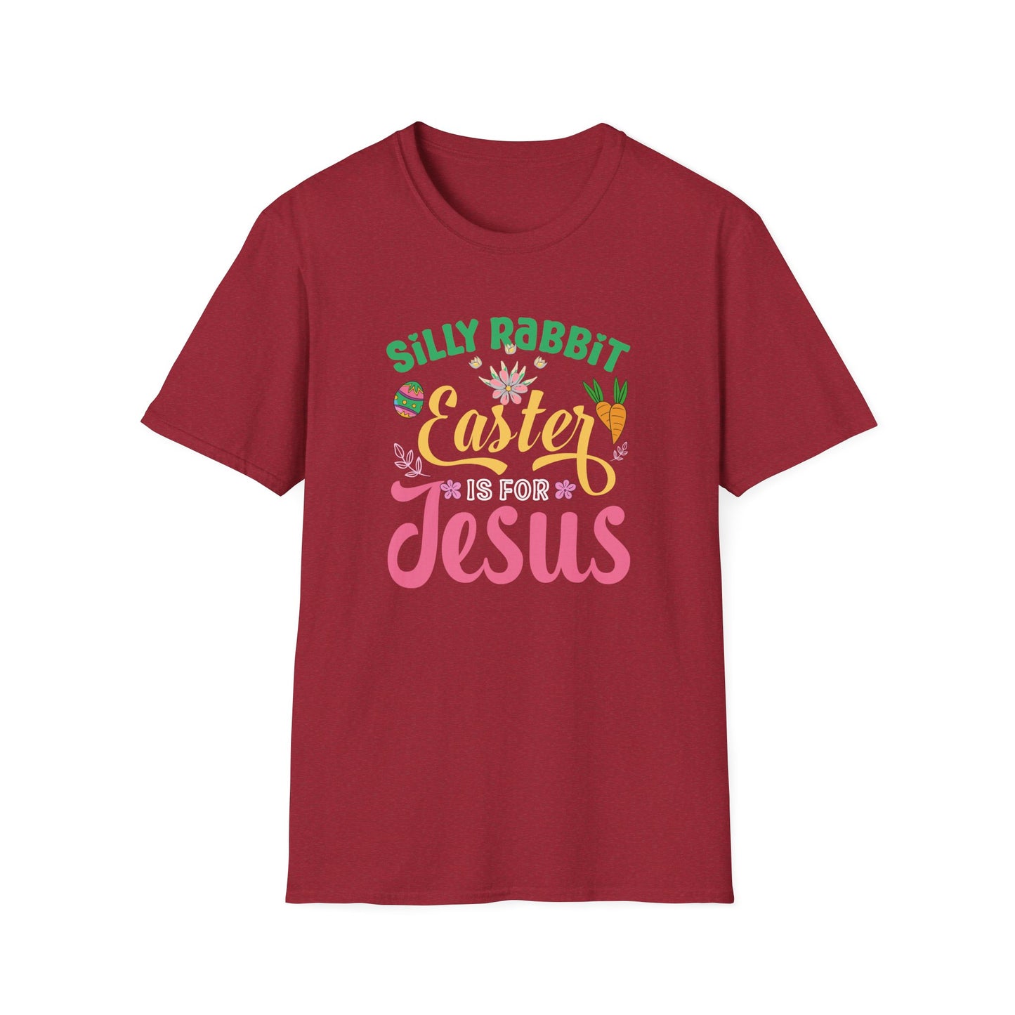 Silly Rabbit Easter Is For Jesus Shirt – Cute Christian Easter Bunny Tee, Faith Based Easter T-Shirt, Religious Spring Graphic Tee, Christian Gift