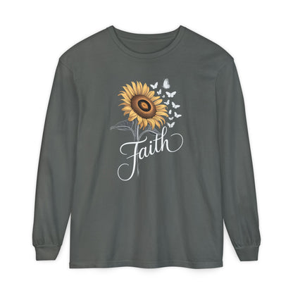 Faith Sunflower Long Sleeve Tee
