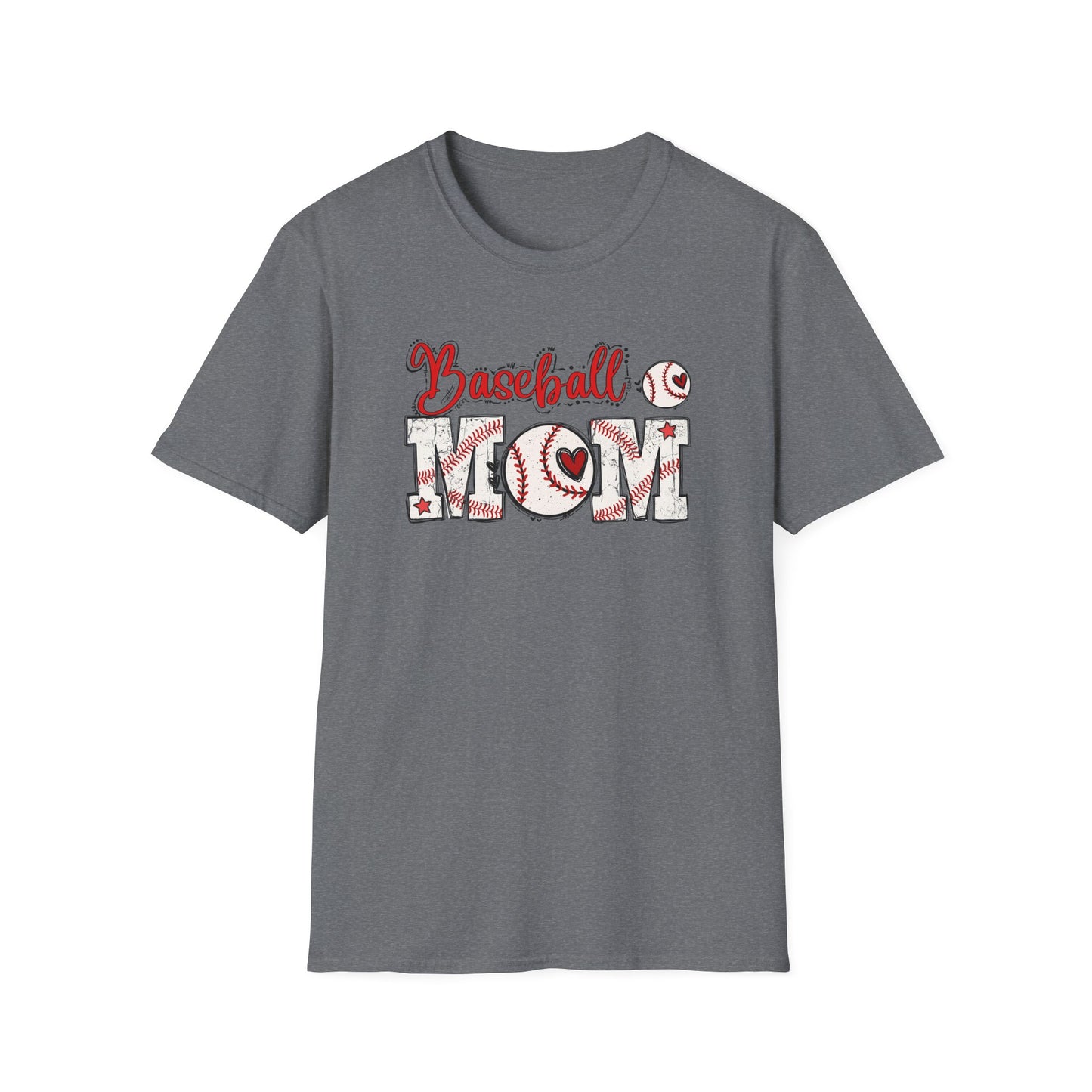 Baseball Mom Heart Shirt – Cute Game Day Sports Mom Tee | Trendy Baseball Mama Graphic T-Shirt