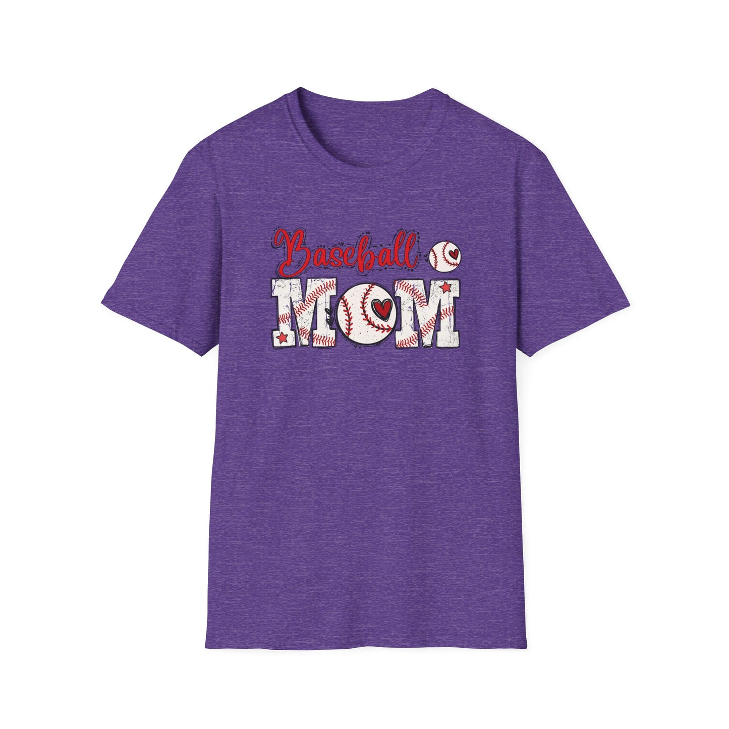 Baseball Mom Heart Shirt – Cute Game Day Sports Mom Tee | Trendy Baseball Mama Graphic T-Shirt