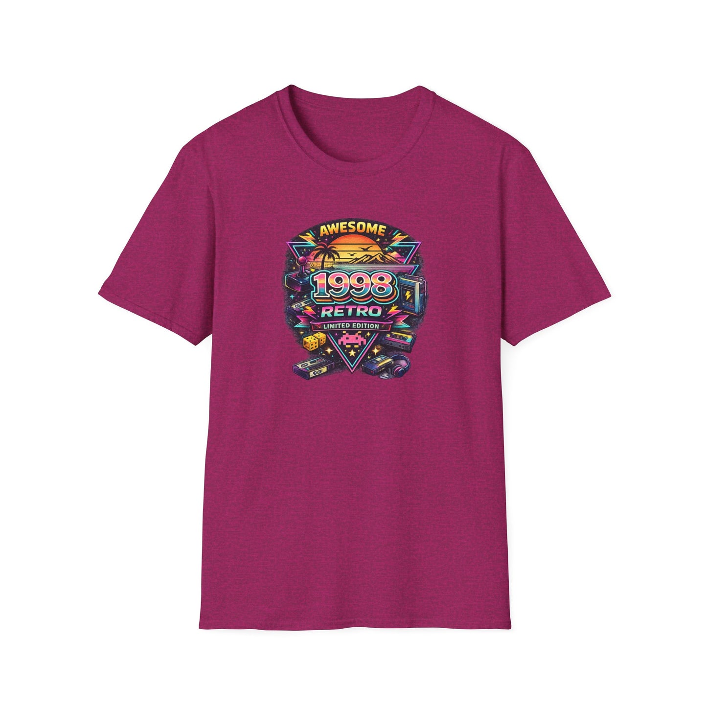 Vintage 1998 Retro Shirt – 90s Nostalgia Graphic Tee | Retro Gamer Aesthetic T-Shirt
