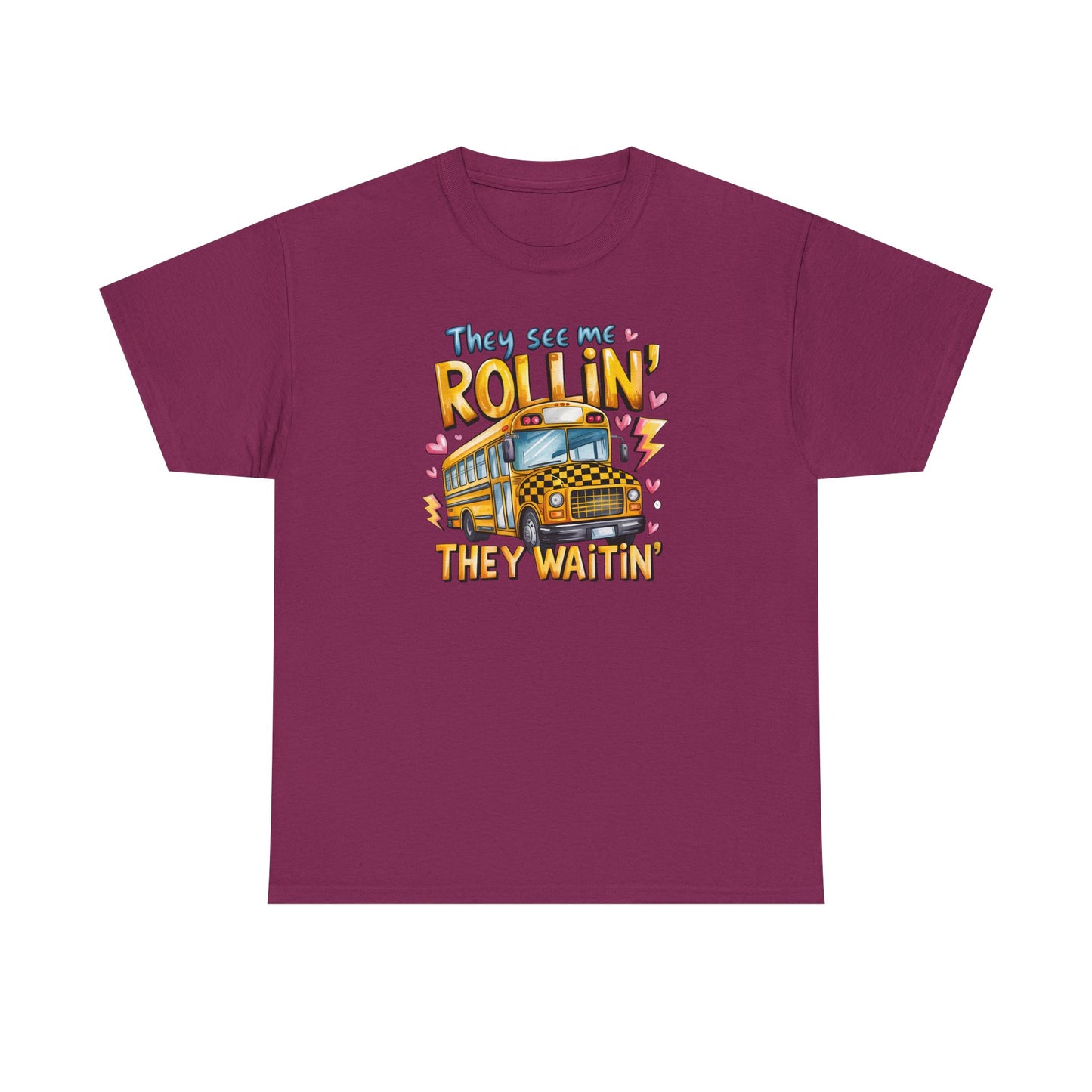 They See Me Rollin’ – Funny Teacher Bus Tee