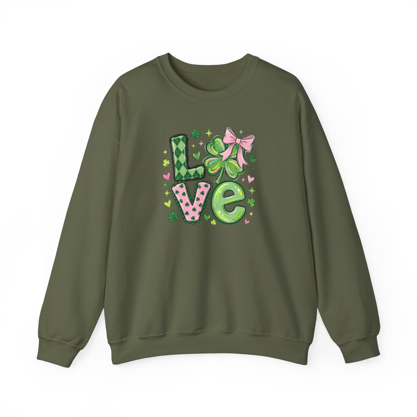 Love & Lucky Shamrock Sweatshirt – St. Patrick’s Day Cute Clover Pullover