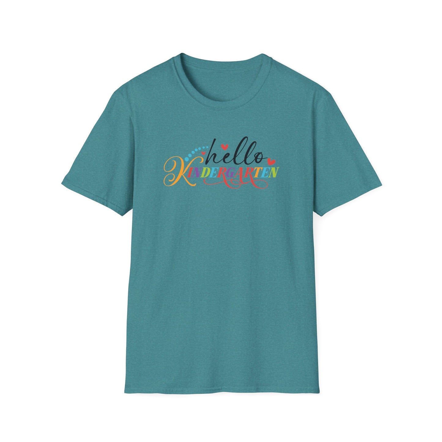 Hello Grade Teacher Shirts | Retro Back to School Graphic Tees | Preschool, Pre-K, Kindergarten, First, Second & Third Grade Teacher Shirt | Gildan 64000 Softstyle Tee