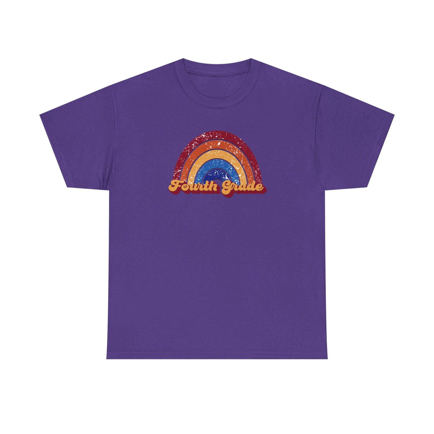 Fourth Grade Retro Rainbow Shirt - Team Pick