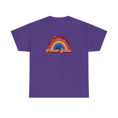 Fourth Grade Retro Rainbow Shirt - Team Pick