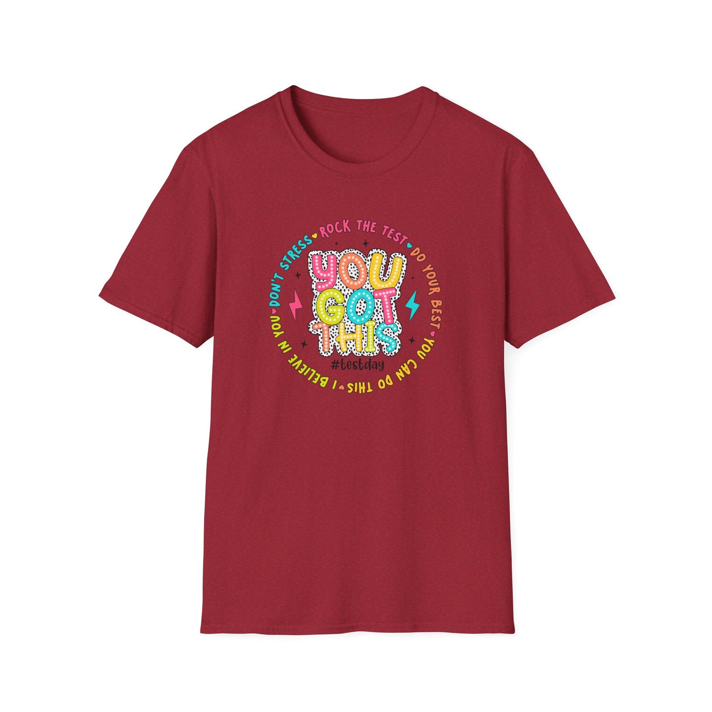 You Got This T-Shirt — Teacher State Testing - Positive Motivational Graphic Tee