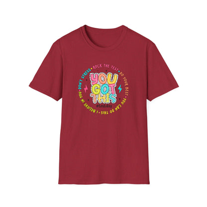 You Got This T-Shirt — Teacher State Testing - Positive Motivational Graphic Tee