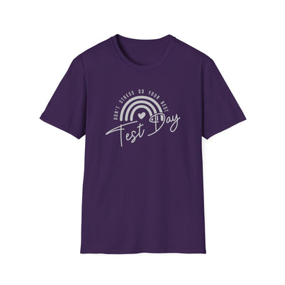 Test Day T-Shirt — 'Test Day' Rainbow Graphic Tee for Students & Teachers