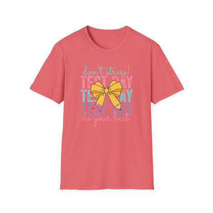 Motivational Testing Shirt – Cute Teacher Tee for State Exams | Encouragement Test Day Outfit - Test Day