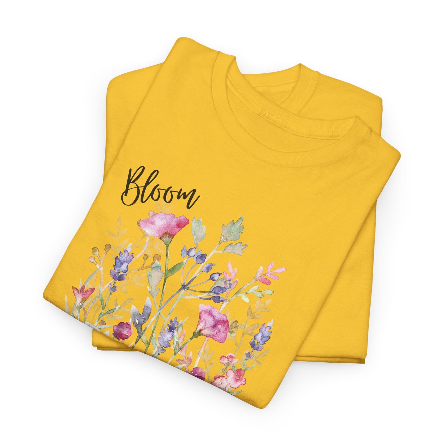 Floral 'Bloom Where You Are Planted' Tee — Watercolor Wildflower Women's T-Shirt