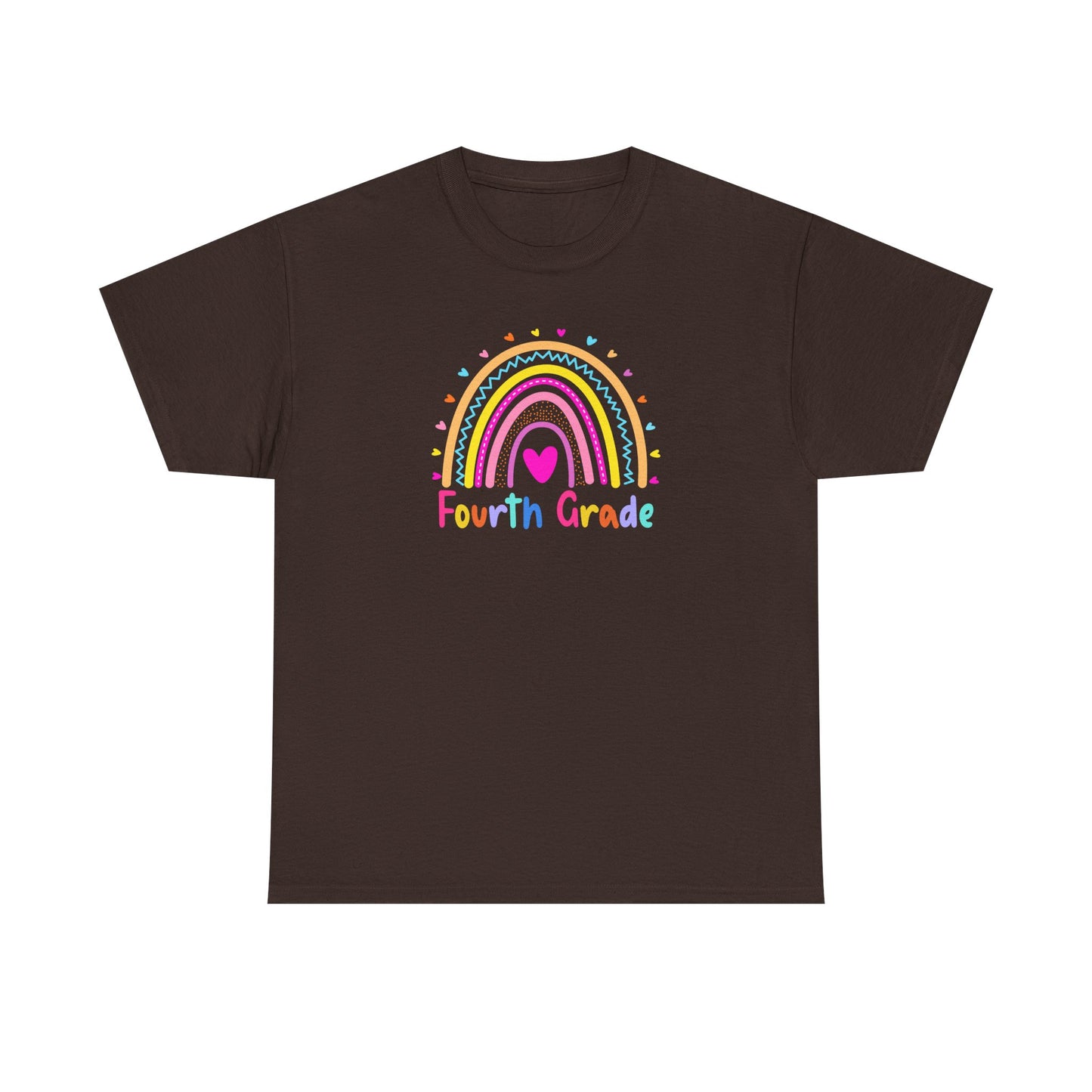 Fourth Grade Rainbow T-Shirt — Perfect for Classroom Fun