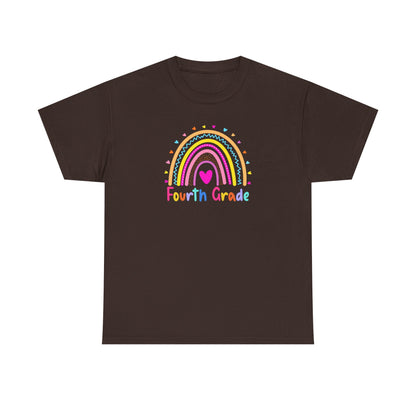Fourth Grade Rainbow T-Shirt — Perfect for Classroom Fun