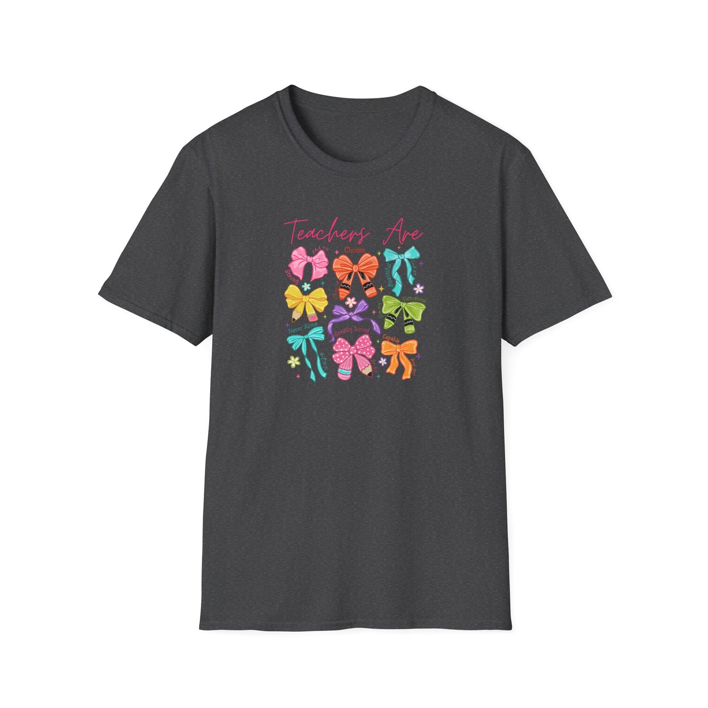 Teacher Life T-Shirt – Colorful Hair Bow Teacher Mom Gift