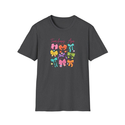 Teacher Life T-Shirt – Colorful Hair Bow Teacher Mom Gift
