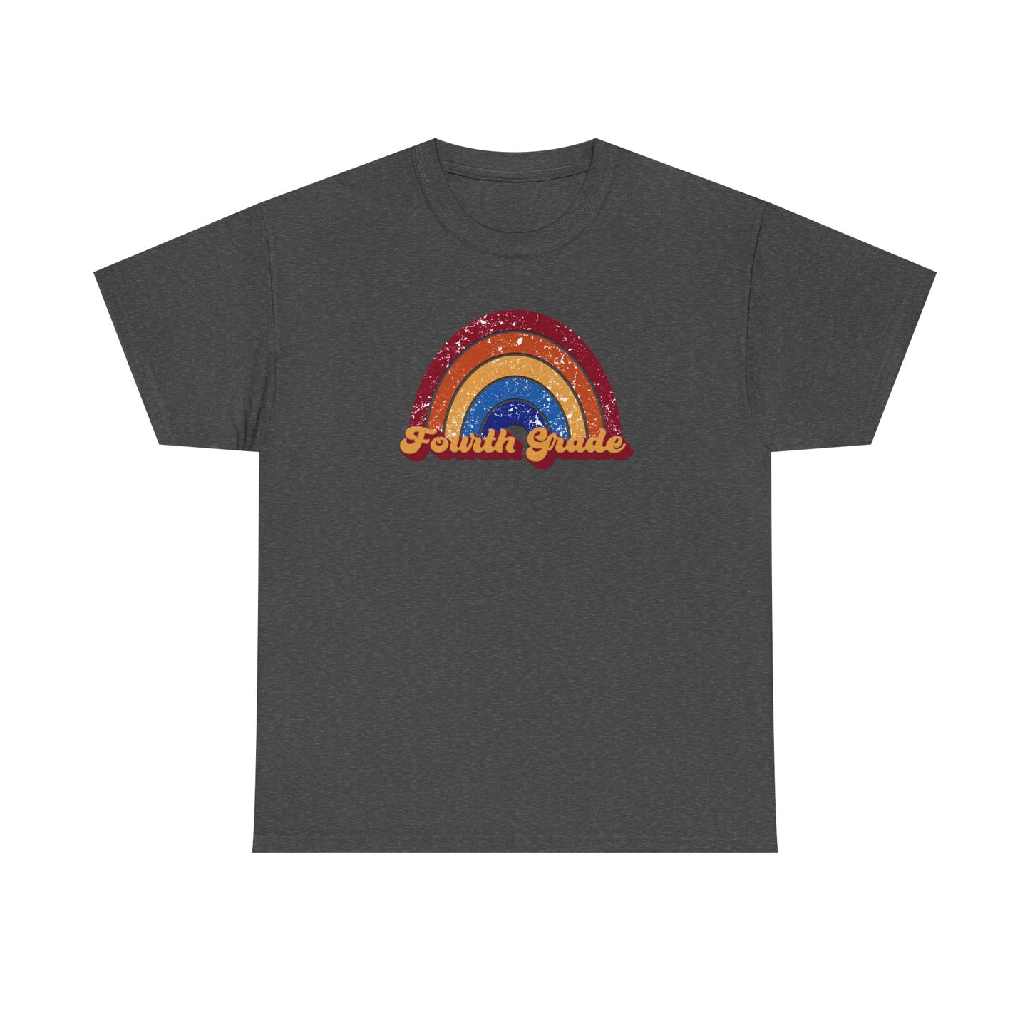 Fourth Grade Retro Rainbow Shirt - Team Pick