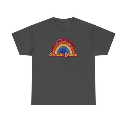 Fourth Grade Retro Rainbow Shirt - Team Pick