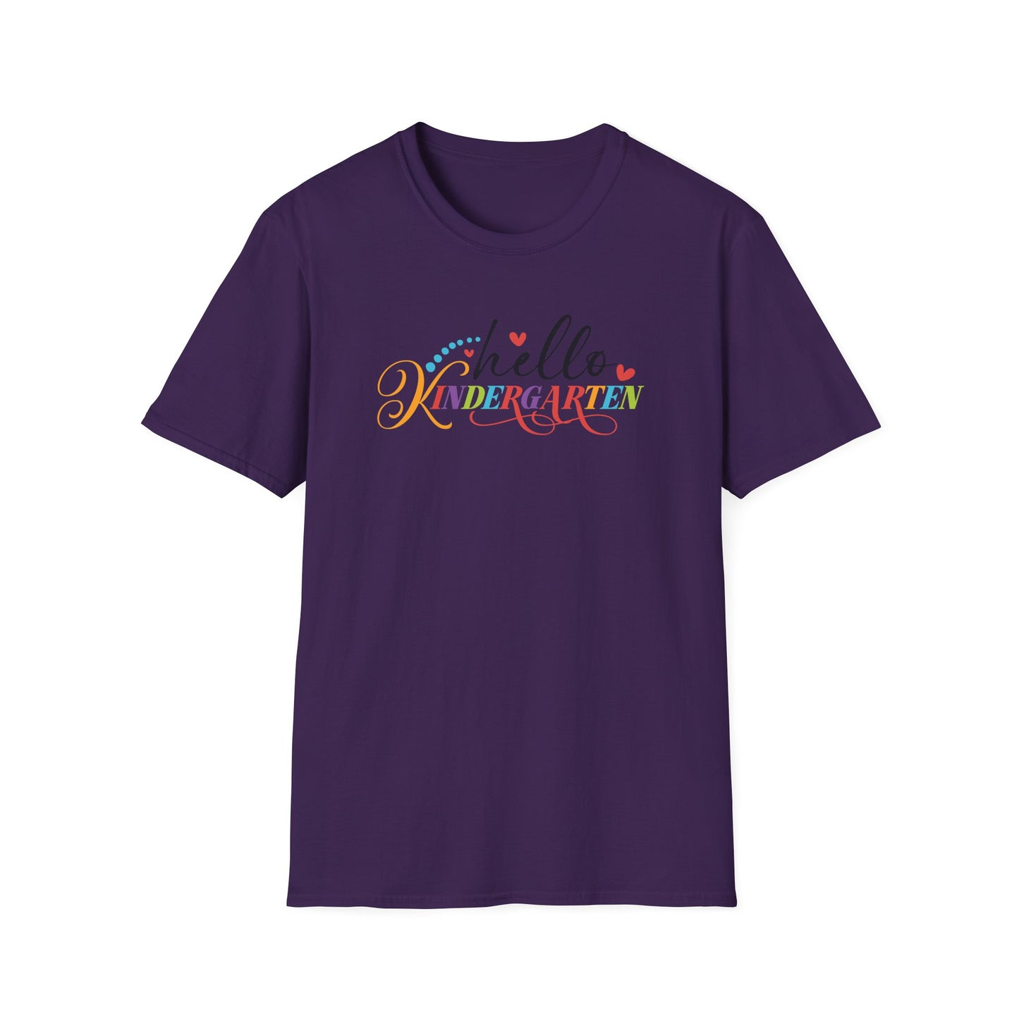 Hello Grade Teacher Shirts | Retro Back to School Graphic Tees | Preschool, Pre-K, Kindergarten, First, Second & Third Grade Teacher Shirt | Gildan 64000 Softstyle Tee