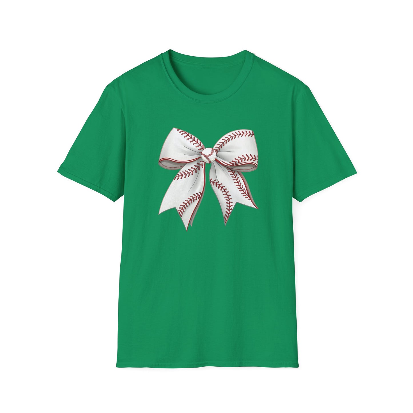 Baseball Bow Shirt – Cute Baseball Graphic Tee for Women | Softball Bow Game Day Shirt | Sports Mom Trendy T-Shirt