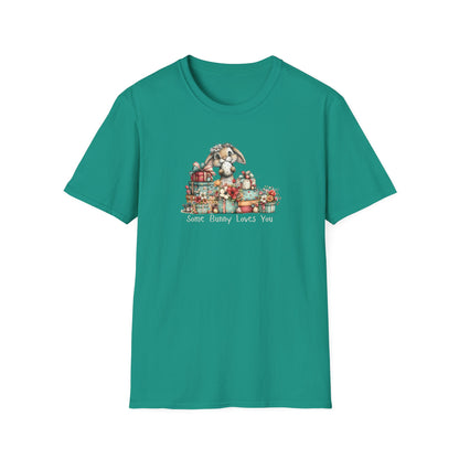 Some Bunny Loves You Shirt – Cute Easter Bunny Graphic Tee, Spring Gift Shirt, Floral Bunny T-Shirt, Pastel Easter Outfit, Women’s Easter Top