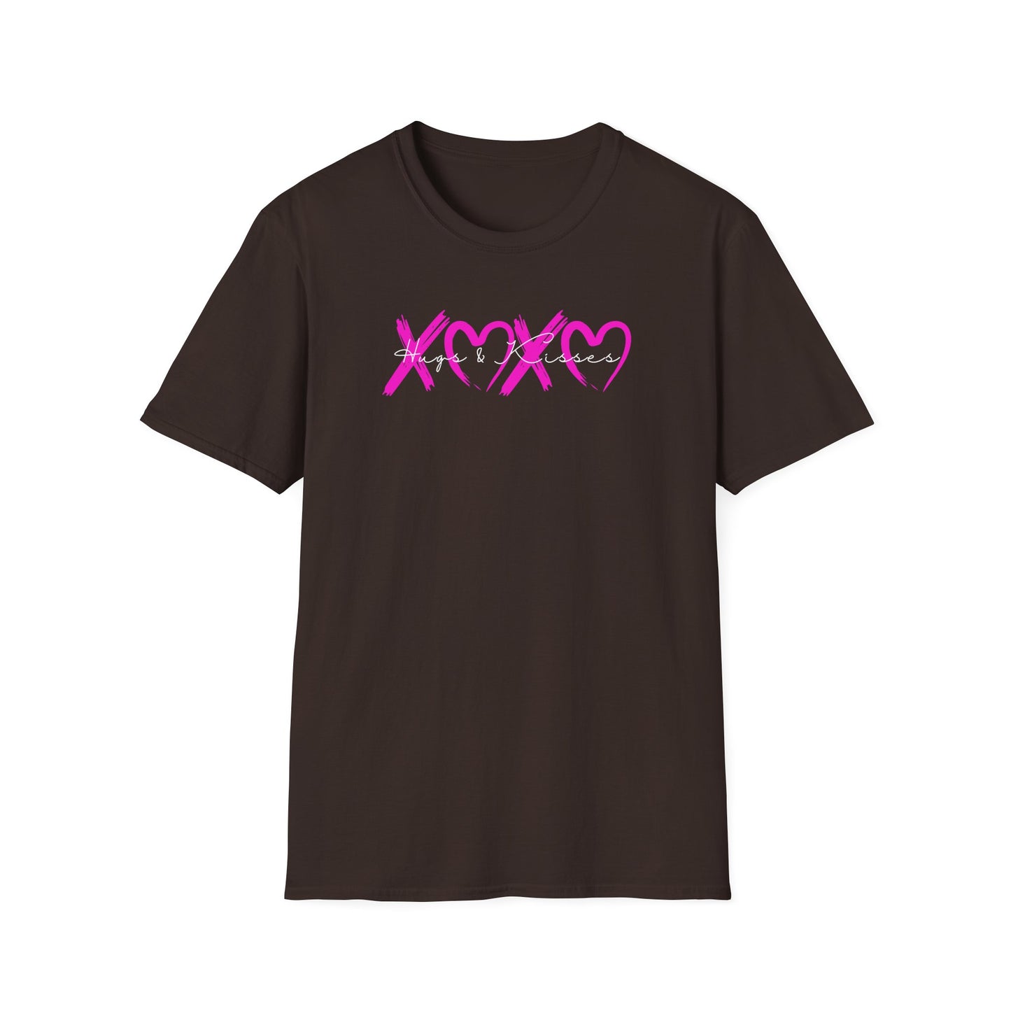 XOXO Hugs & Kisses Valentine Heart Graphic T-Shirt