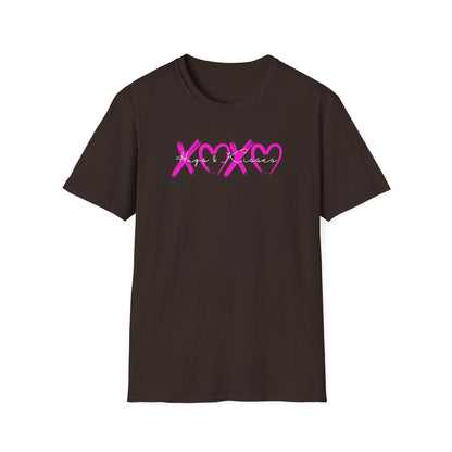 XOXO Hugs & Kisses Valentine Heart Graphic T-Shirt