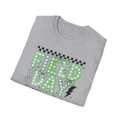 Cute Green Polka Dot School Field Day T-Shirt