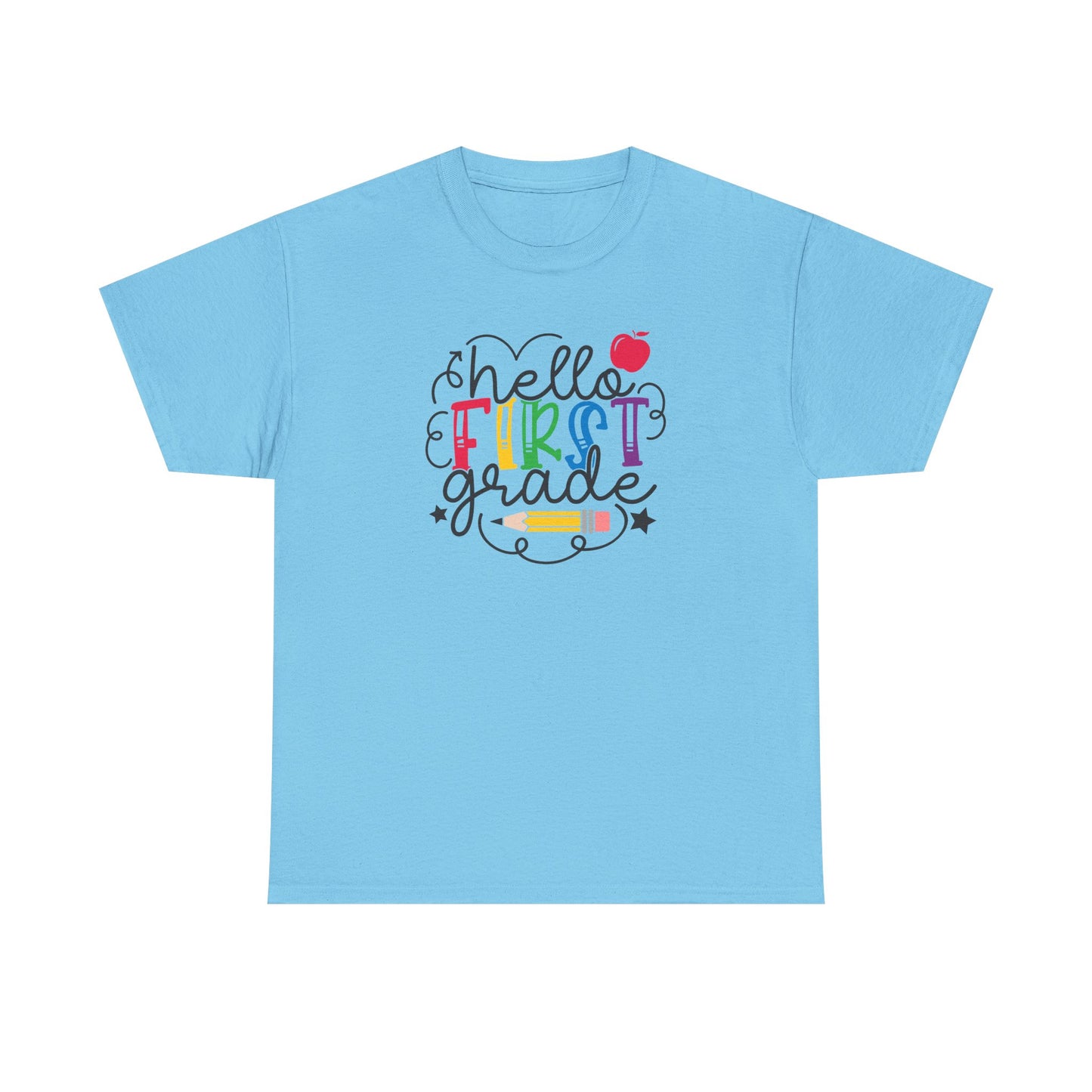 Hello First Grade Shirt 🍎
