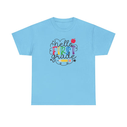 Hello First Grade Shirt 🍎