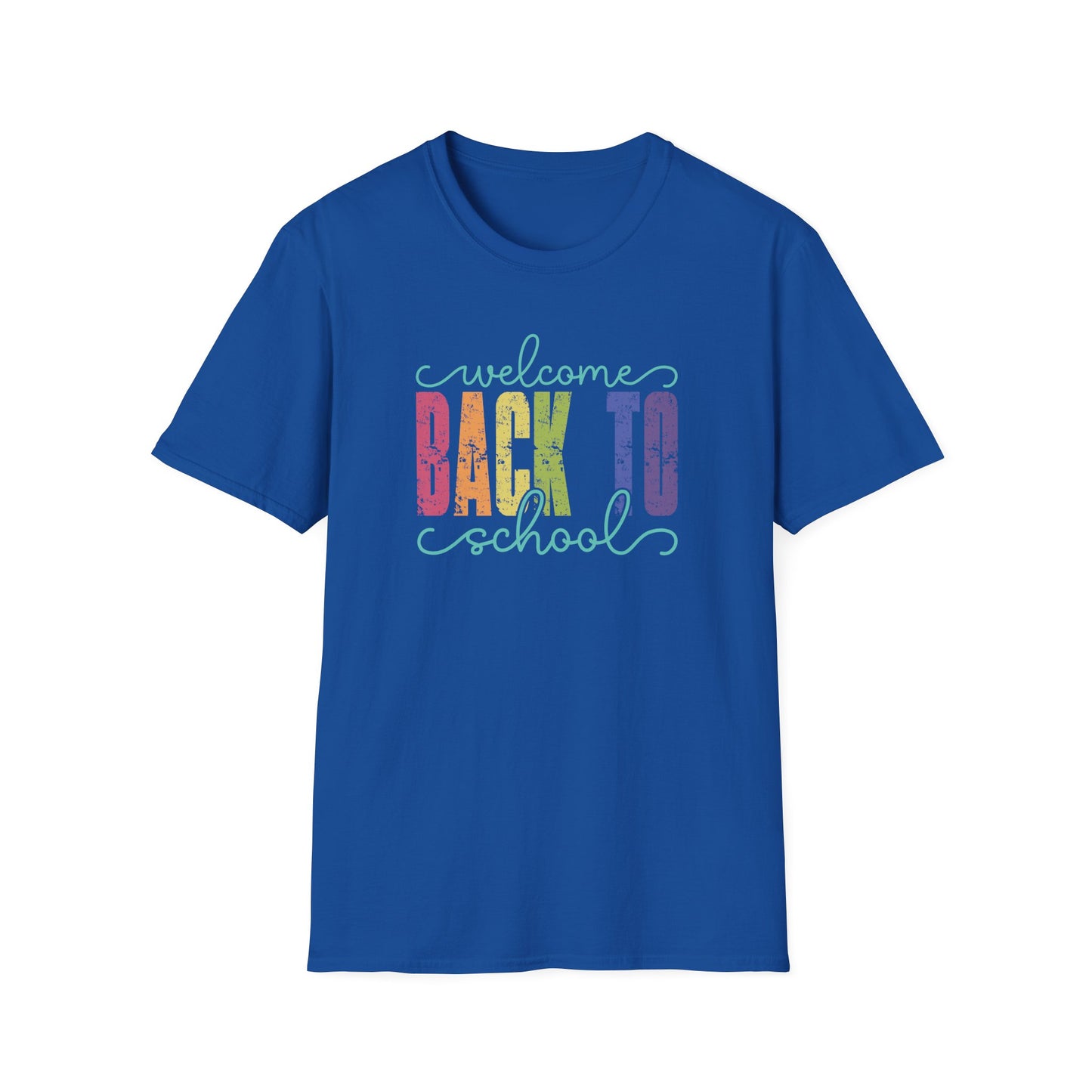 Back to School T-Shirt — "Welcome Back to School" Colorful Retro Print