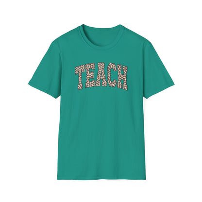 Leopard TEACH – Cute Teacher T-Shirt for Women