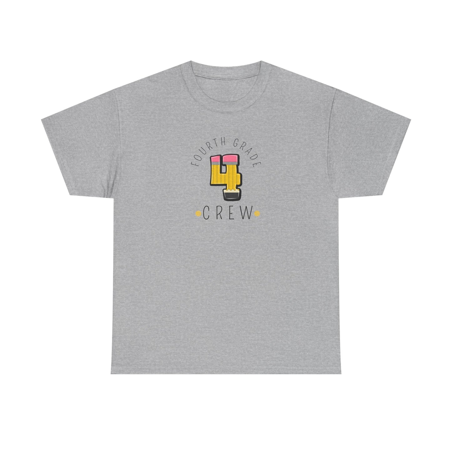 Fourth Grade Crew T-Shirt - Cute Back-to-School Tee -  Teacher Team Tee -