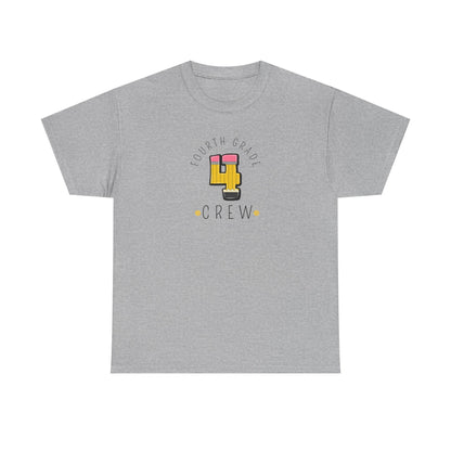 Fourth Grade Crew T-Shirt - Cute Back-to-School Tee -  Teacher Team Tee -